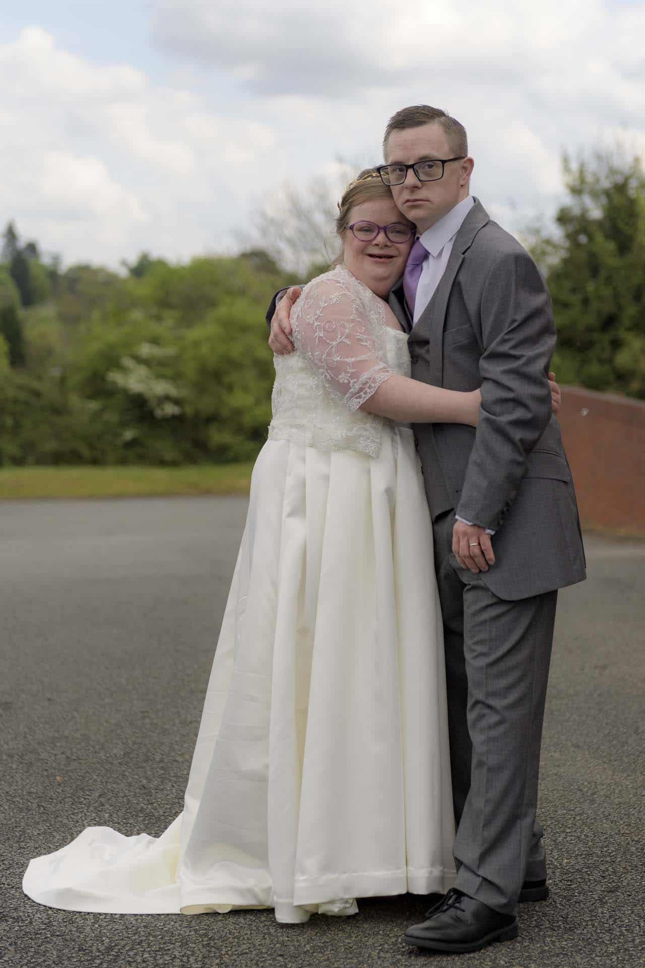 James Heidi wedding Camberwell wedding photographer South London Down's syndrome screen us out