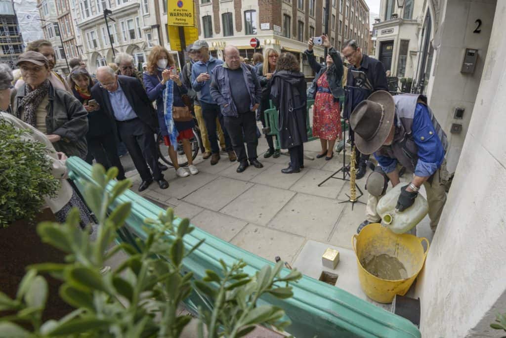 Stolperstein Ada van Dantzig Soho London 30 May 22 105758-2 a