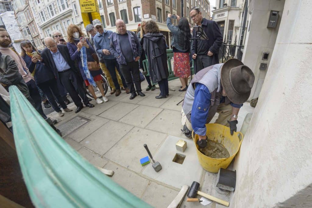 Stolperstein Ada van Dantzig Soho London 30 May 22 105807-2 a