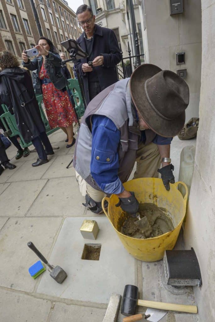 Stolperstein Ada van Dantzig Soho London 30 May 22 105822-2 a