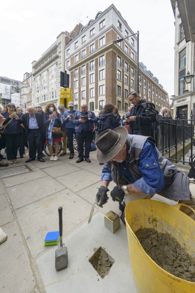 Stolperstein Ada van Dantzig Soho London 30 May 22 105919-2 a
