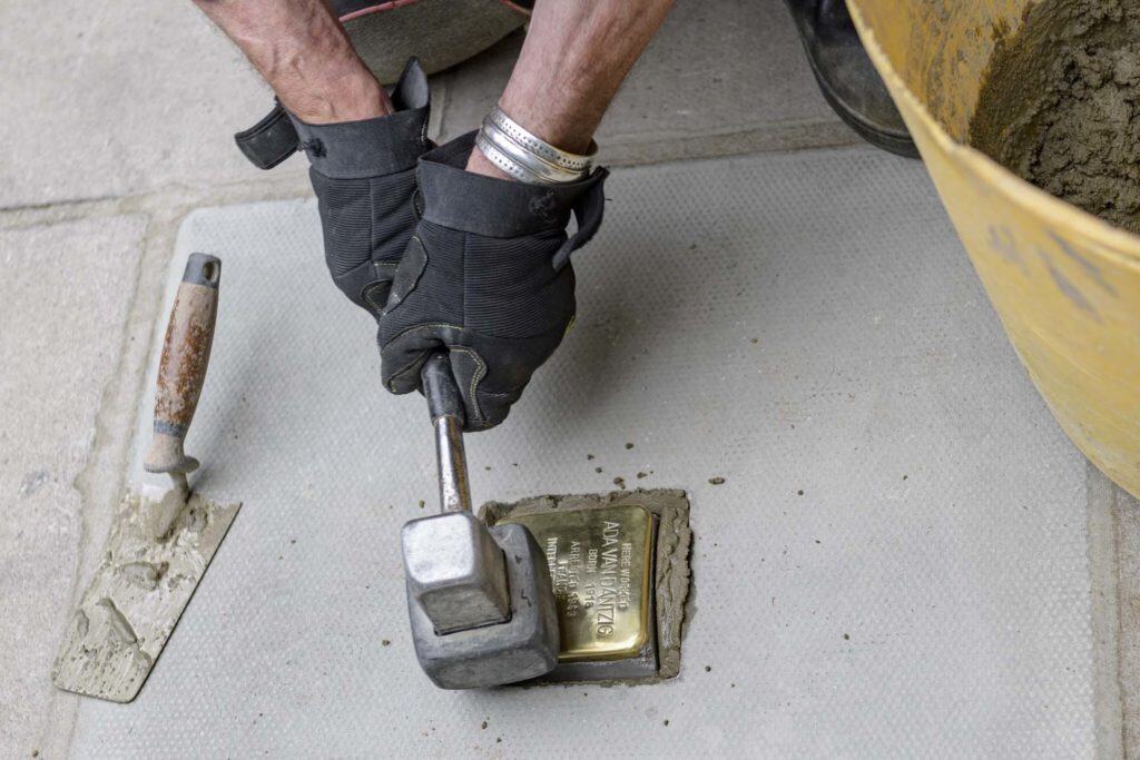 Stolperstein Ada van Dantzig Soho London 30 May 22 110057 a