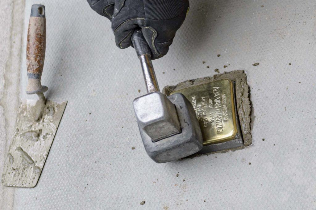 Stolperstein Ada van Dantzig Soho London 30 May 22 110057 copy