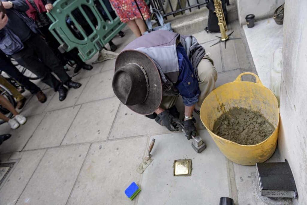 Stolperstein Ada van Dantzig Soho London 30 May 22 110111 a