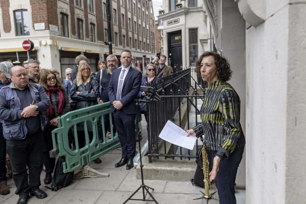 Stolperstein Ada van Dantzig Soho London 30 May 22 110734 a