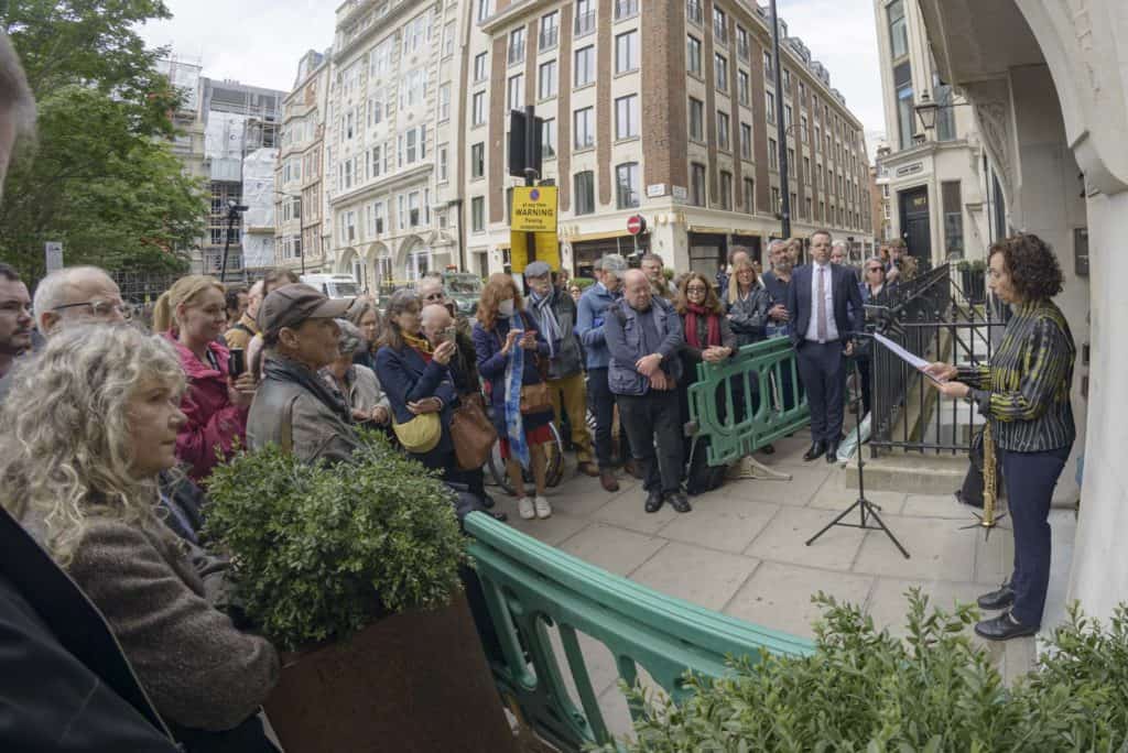 Stolperstein Ada van Dantzig Soho London 30 May 22 110857-2 a