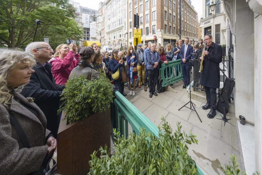 Stolperstein Ada van Dantzig Soho London 30 May 22 111643-2 a
