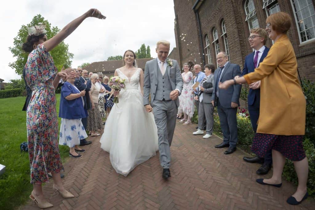 Camberwell Wedding London confetti