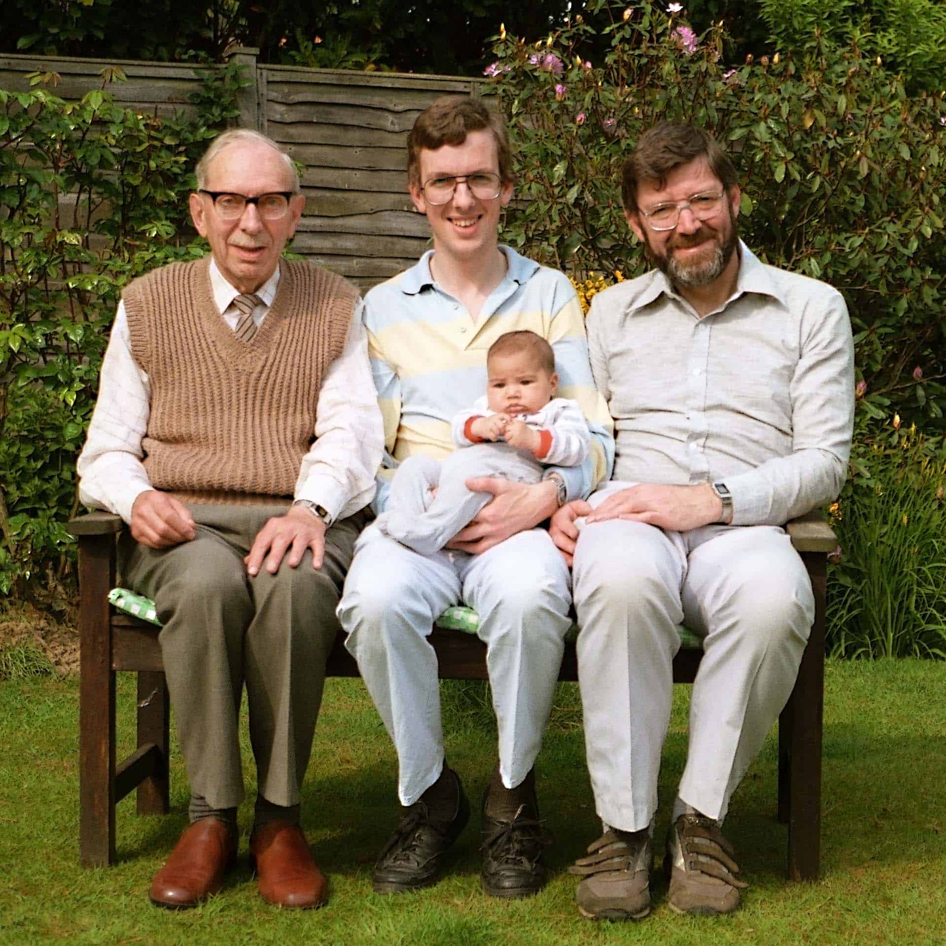 Four generations of Kings - Philip, David, Andrew and Tom - Pentax ME Super Kodachrome