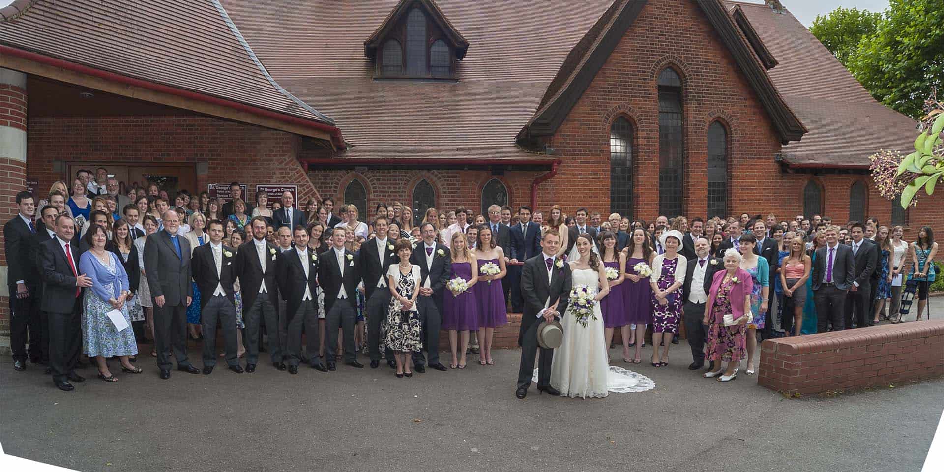St George's Ashtead Surrey wedding photography South London photographer article on extreme wide angle lenses