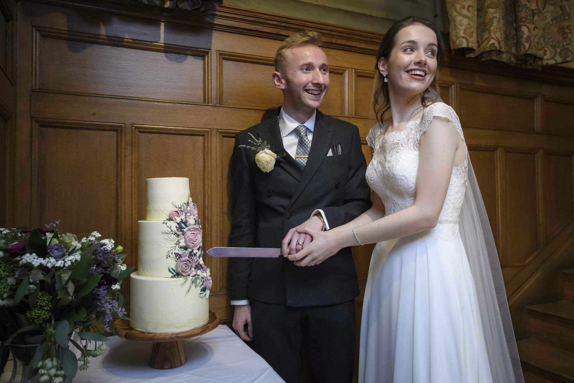 Three little birds bakery cake for Cumbria wedding