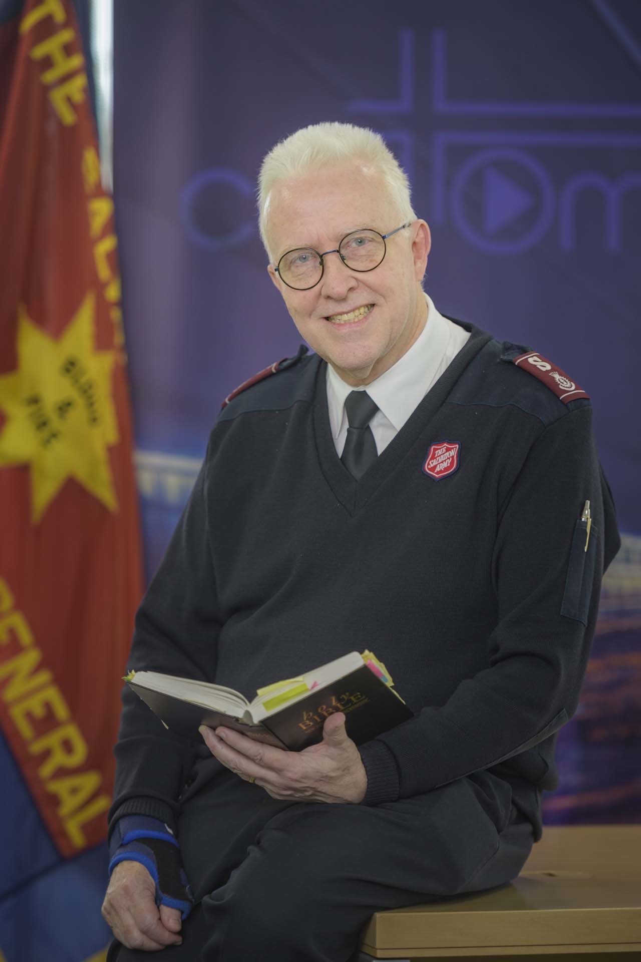 Salvation army colonel Geoff Webb International Headquarters