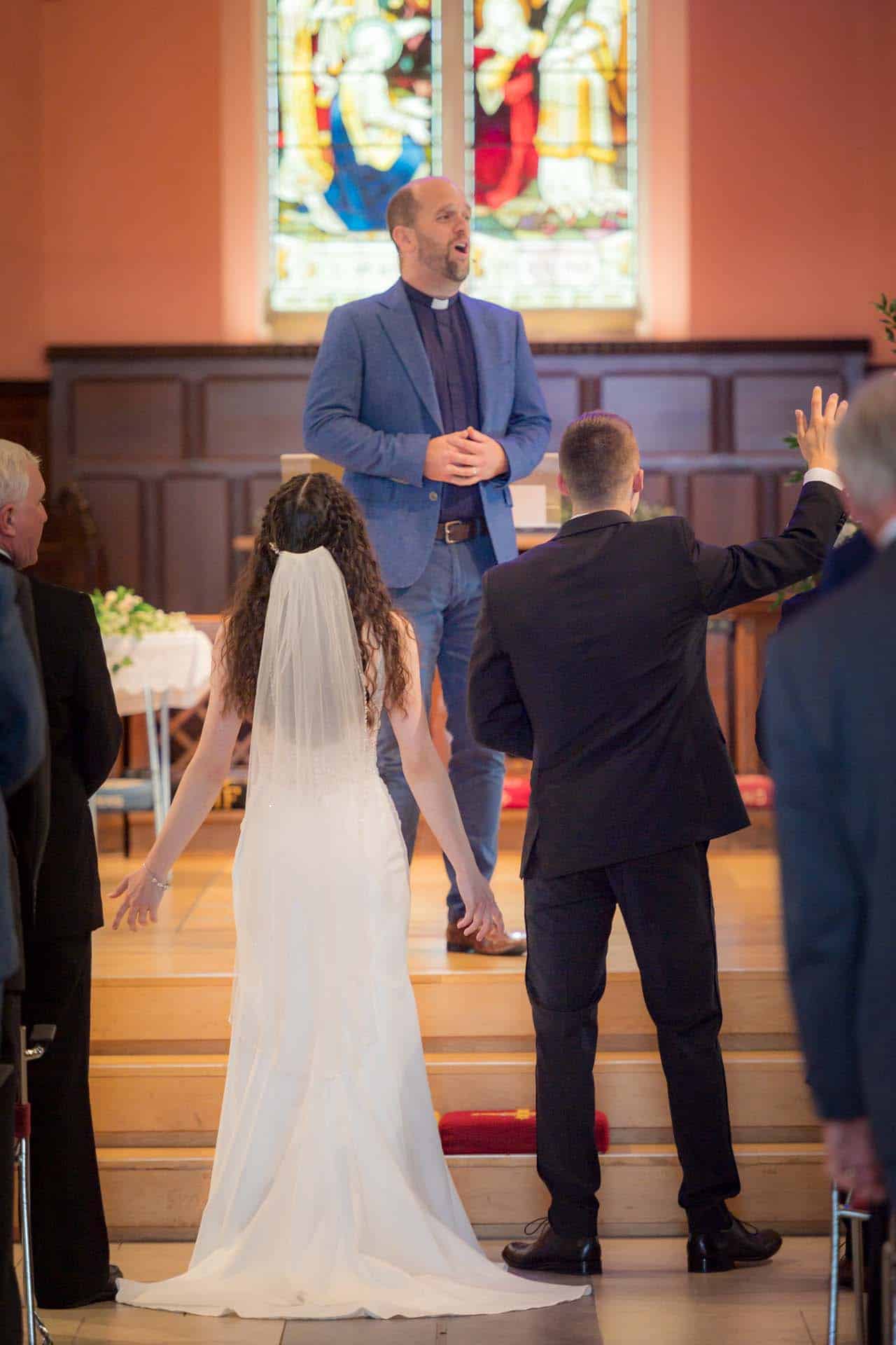lost in wonder love and praise Holy Trinity Church Wallington Surrey wedding Bromley kent wedding photographer