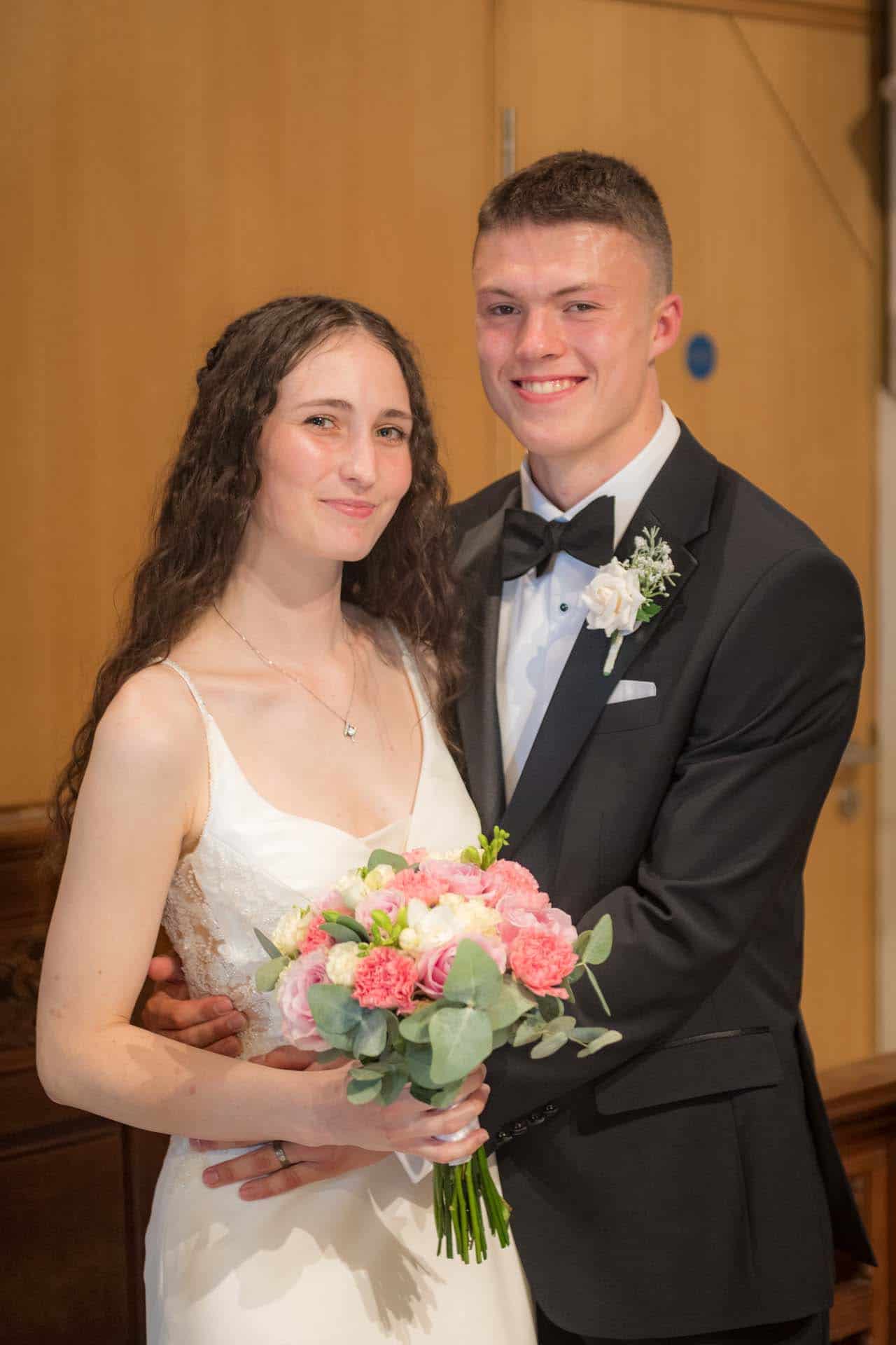 Just posing before signing Holy Trinity Church Wallington Surrey wedding Bromley kent wedding photographer