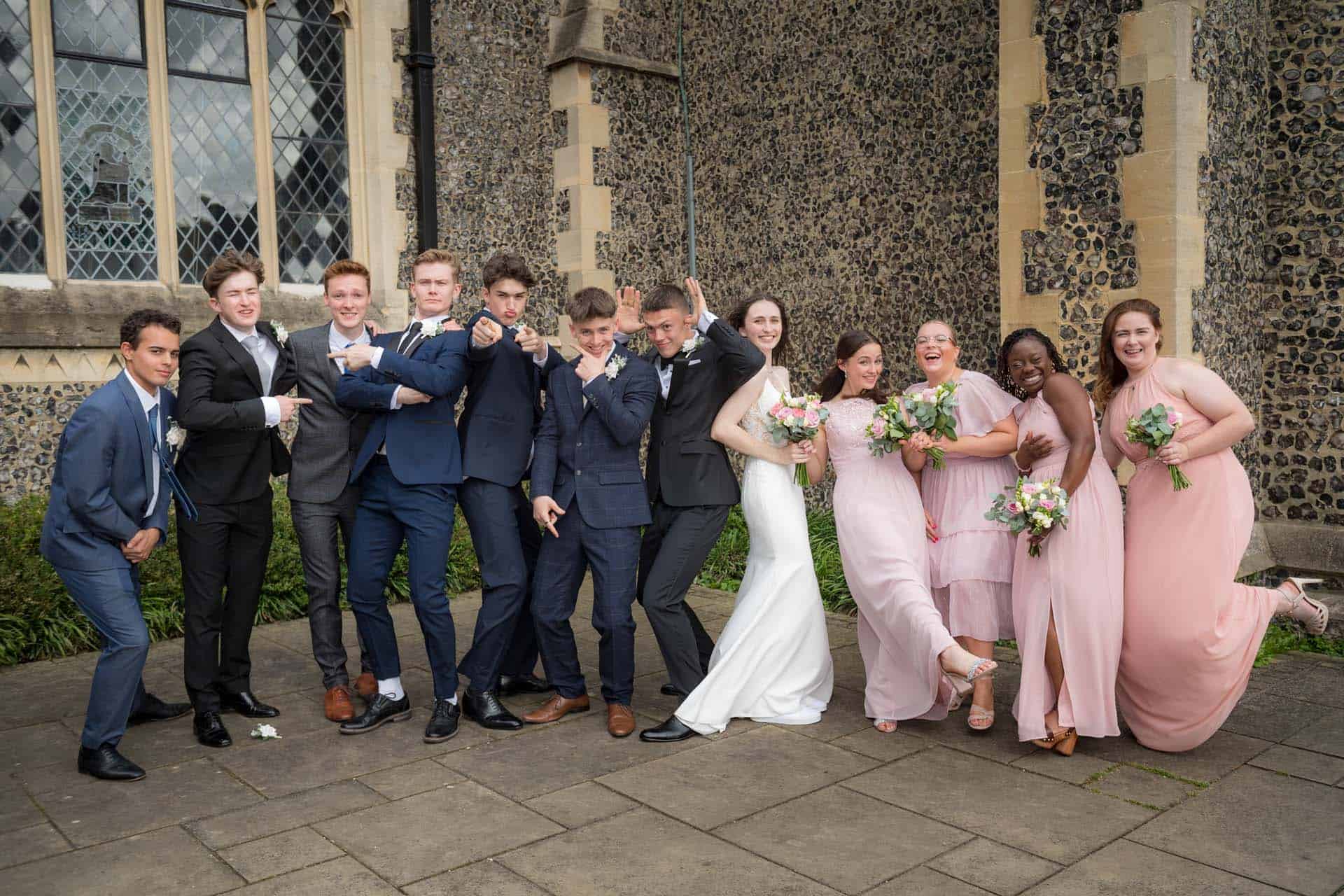 Group Holy Trinity Church Wallington Surrey wedding Bromley kent wedding photographer