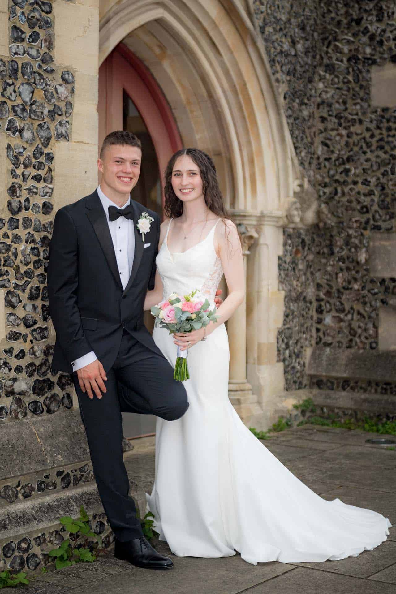 Bride and Groom Holy Trinity Church Wallington Surrey wedding Bromley kent wedding photographer 165101