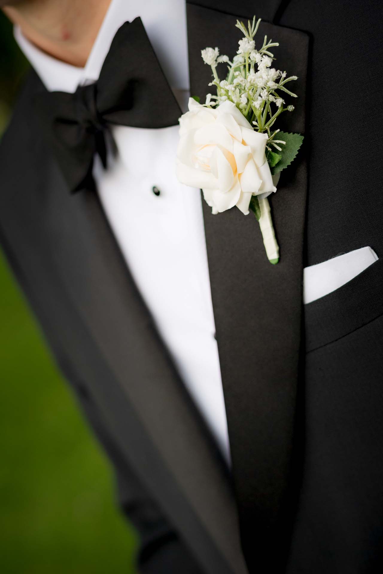 Buttonhole groom surrey wedding photographer