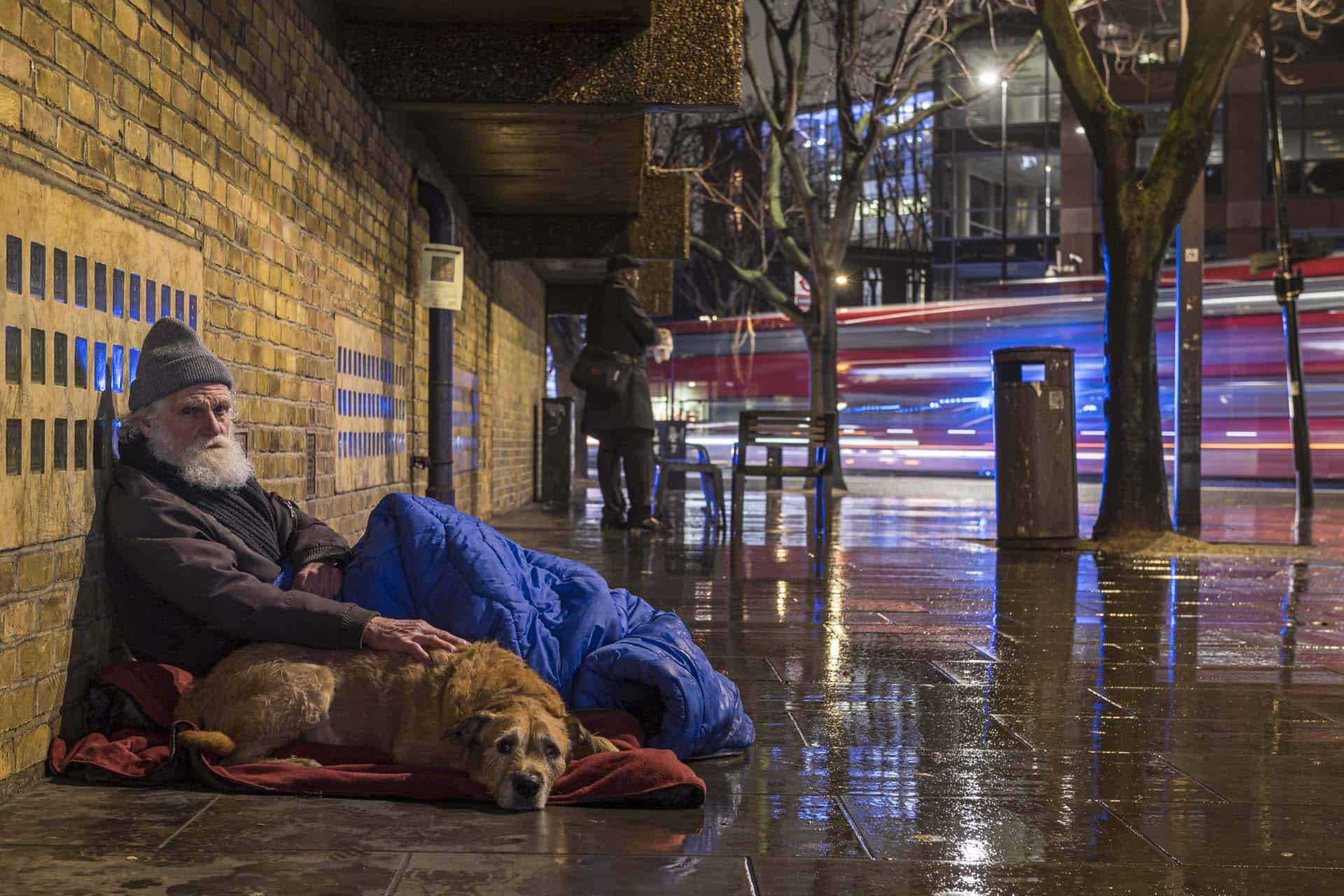 homeless in london winter