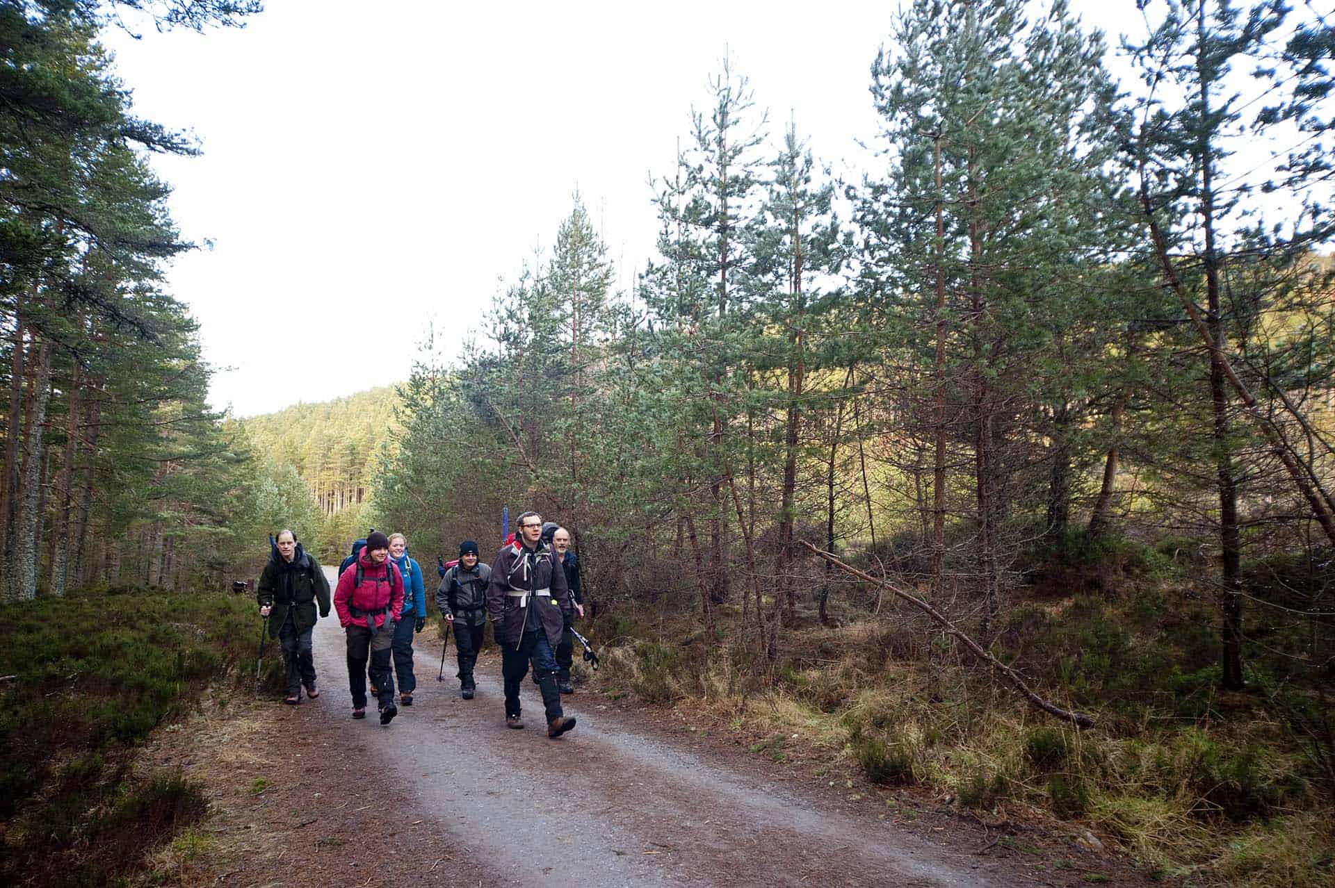 On the walk in to Bynack More. Bromley, Kent photographer and Haywards Heath Sussex friends.