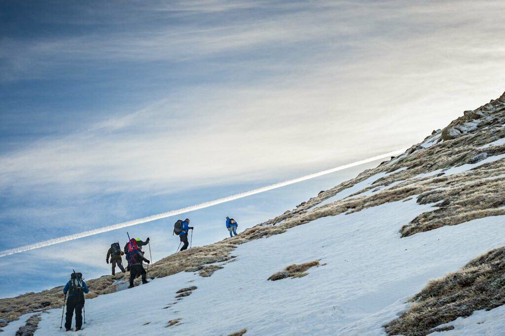 Summit ridge on Bynack More. Bromley wedding photographer.