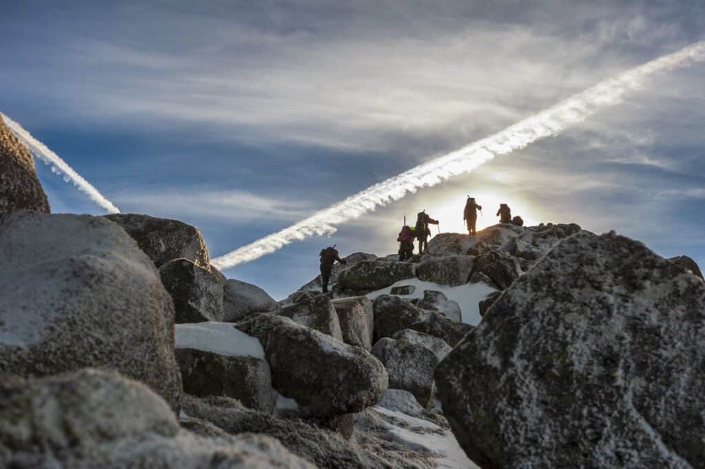 Summit ridge of Bynack More.
