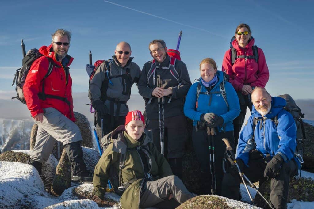 On the summit of Bynack More