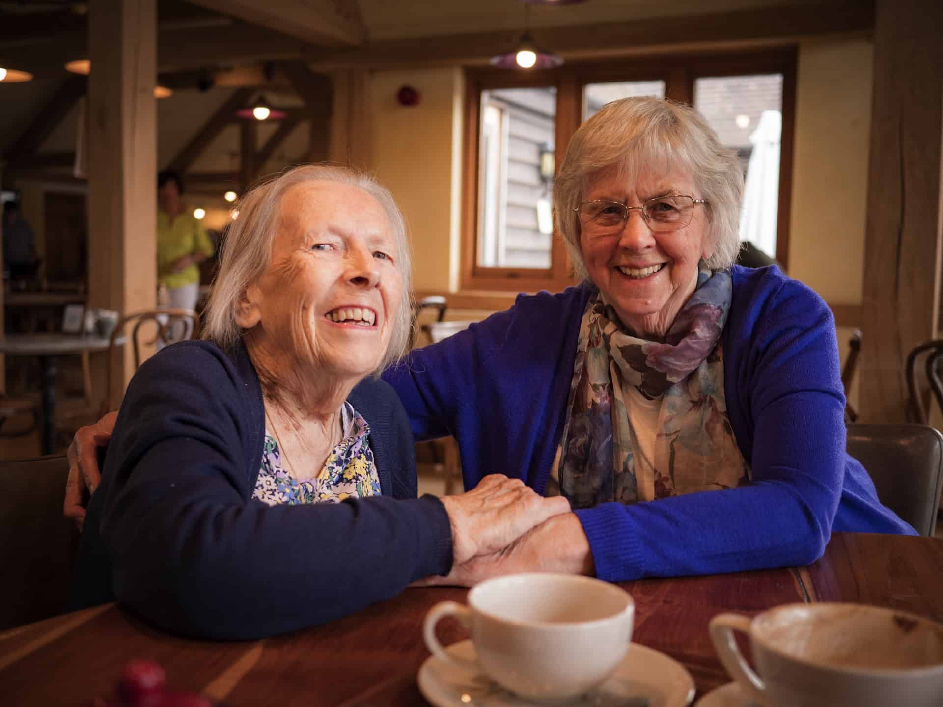 facing death with a smile for the camera - meeting mum's friend Ruth at Horsham one month before she died.