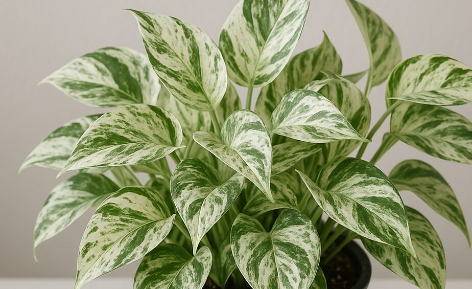 A green and white leaved plant on the article How to Propagate Snow Queen Pothos: Step-by-Step Guide