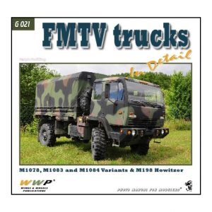 Green 21. FMTV truck in detail