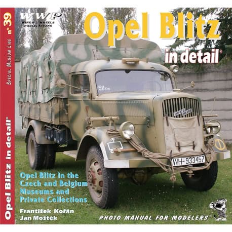 Red 39. Opel Blitz in detail