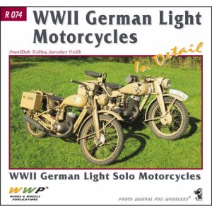 Red 74. WWII German Solo Motorcycles in detail