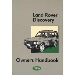 Land Rover Discovery Owners Handbook 1989-1990 MY