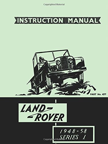 Land Rover Series 1 Instruction Manual 1948-58