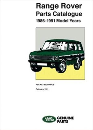 Range Rover 1986-1991 Parts Catalogue (RTC9908CB)