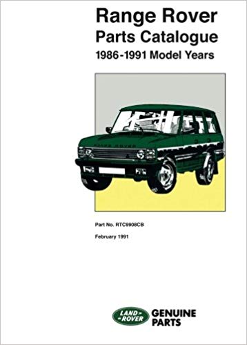 Range Rover 1986-1991 Parts Catalogue (RTC9908CB)