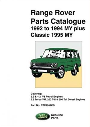 Range Rover Parts Catalogue 1992-94 (RTC9961CB)