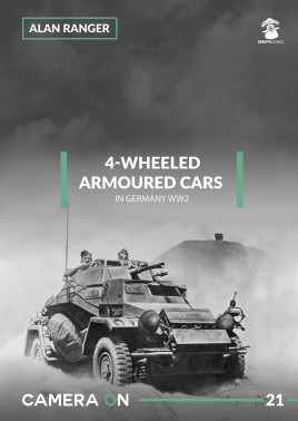 Camera On 21 4-Wheeled Armoured Cars in Germany WW2