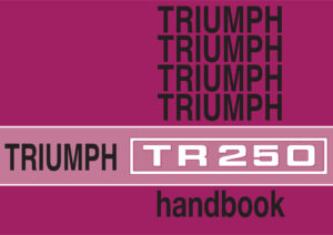 Triumph TR250 Owner's Handbook US Edition
