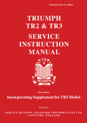 Triumph TR2 and TR3 Service Instruction Manual