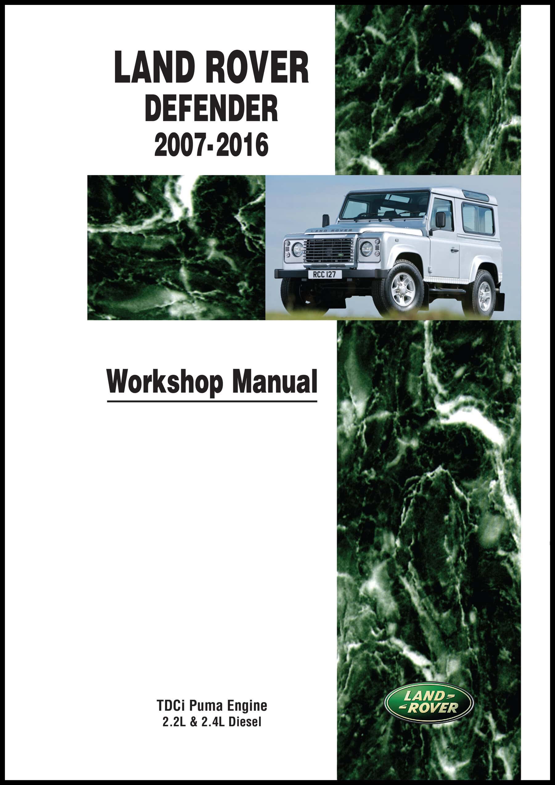 Land Rover Defender 2007-2016 Workshop Manual