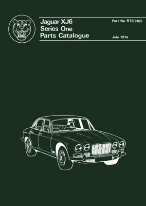 Jaguar XJ6 Series One Parts Catalogue