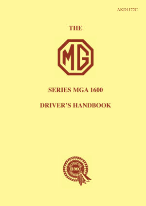 MG MGA 1600 Drivers Handbook