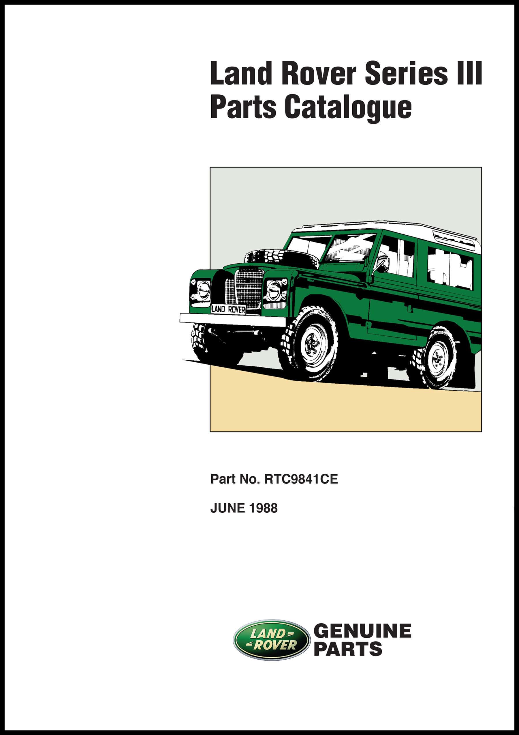 Land Rover Series III Parts Catalogue