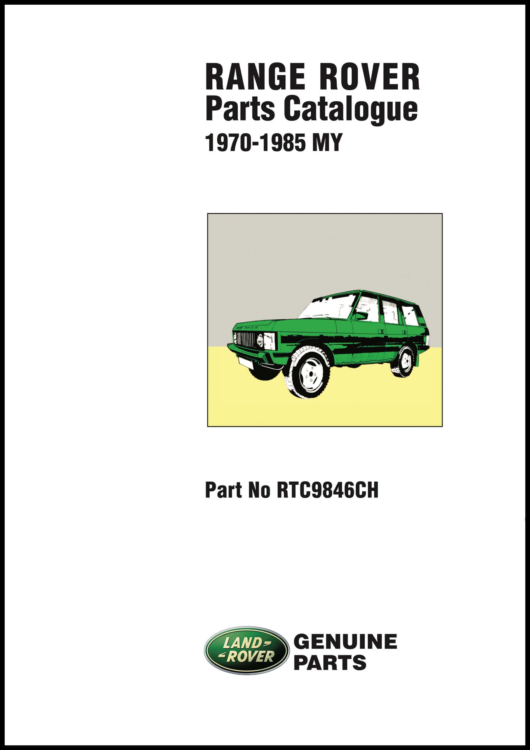 Range Rover Parts Catalogue 1970-1985