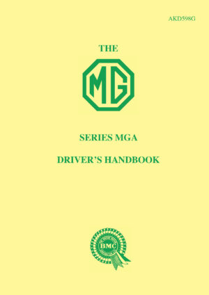 MG MGA 1500 Drivers Handbook