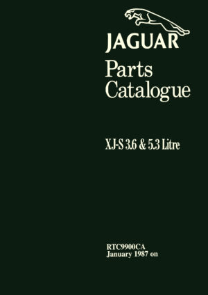 Jaguar XJ-S 3.6 and 5.3 Parts Catalogue