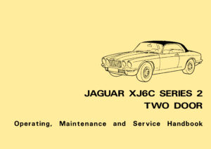 Jaguar XJ6C Series 2 Two Door Handbook