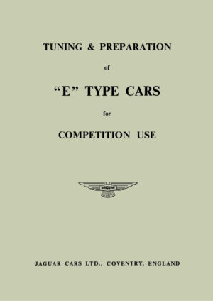 Jaguar E-Type Tuning Prep for Comp