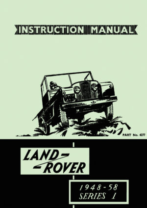 Land Rover Series 1 Instruction Man 48-58