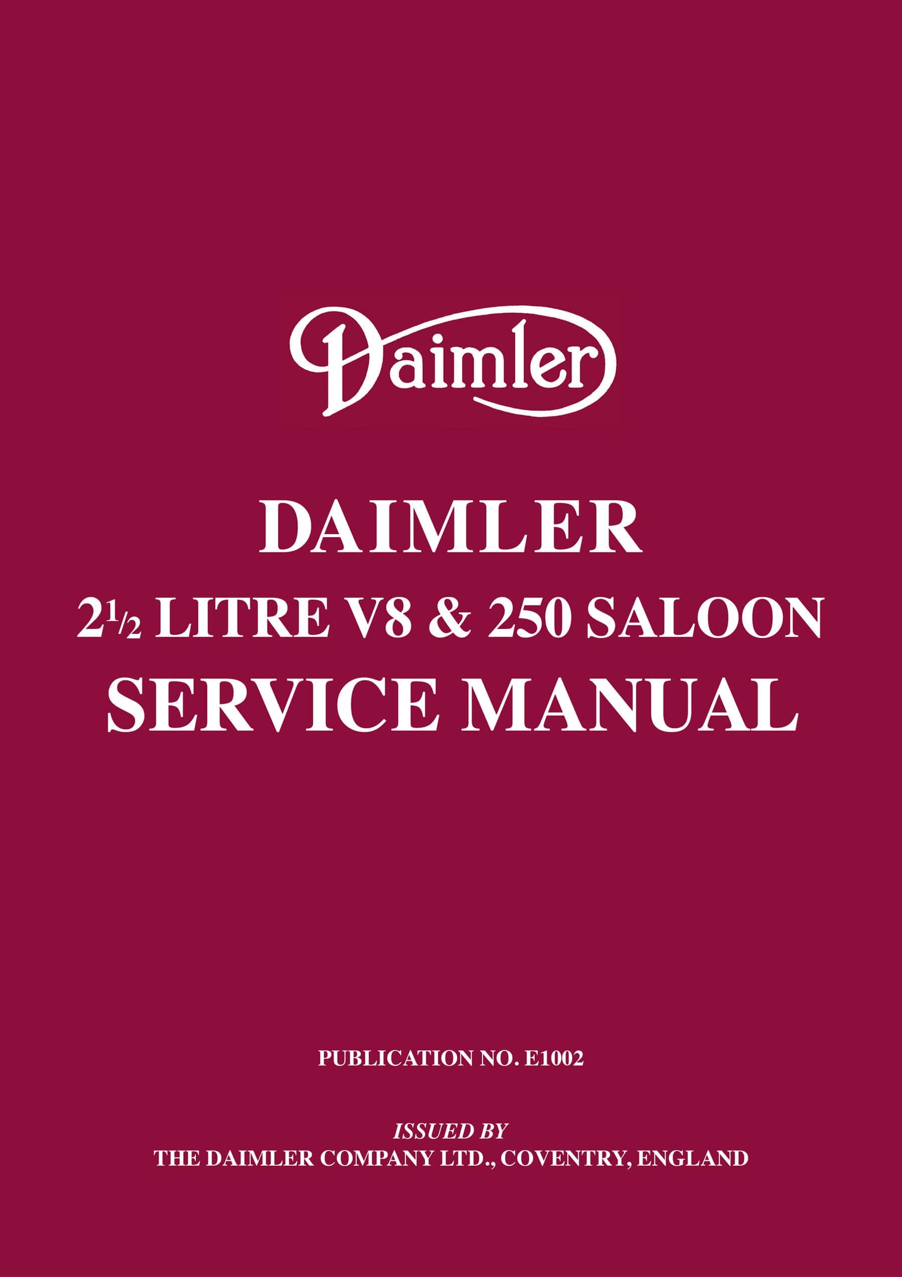 Daimler 2.5 V8 250 Saloon Ser Man